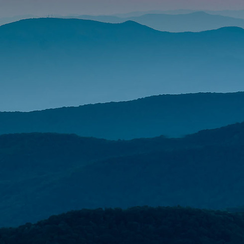 Blue Ridge Mountains ridgelines