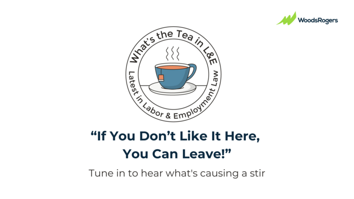 What's the Tea in L&E? "If You Don't Like It Here, You Can Leave!"