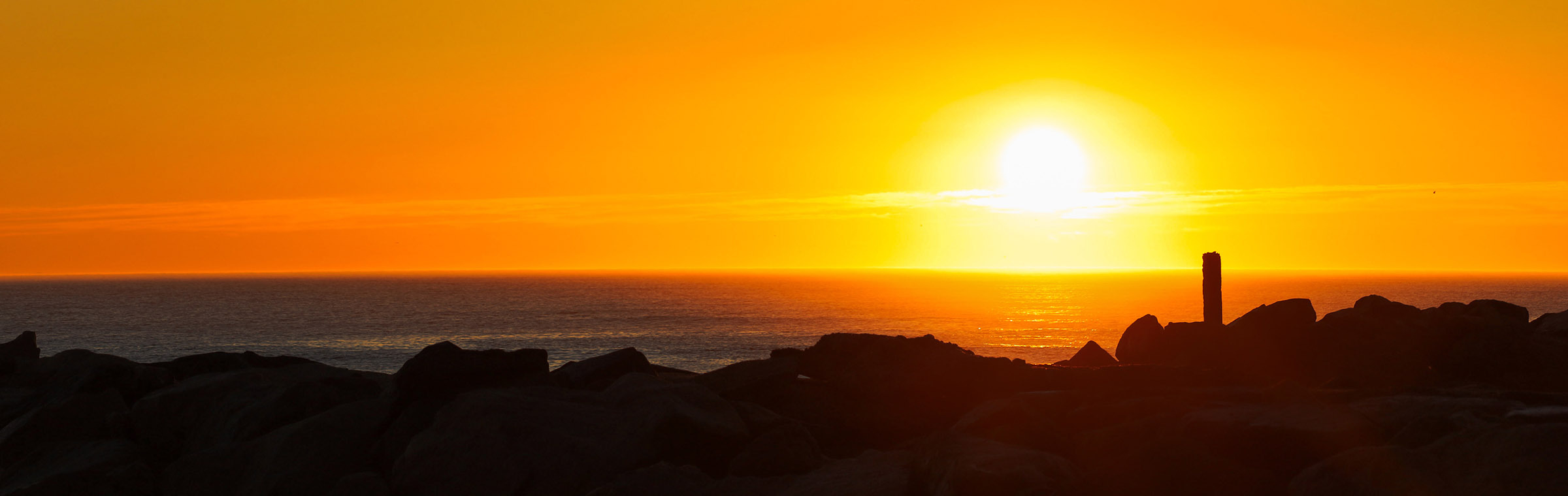 Sunrise at the Virginia Beach jetty